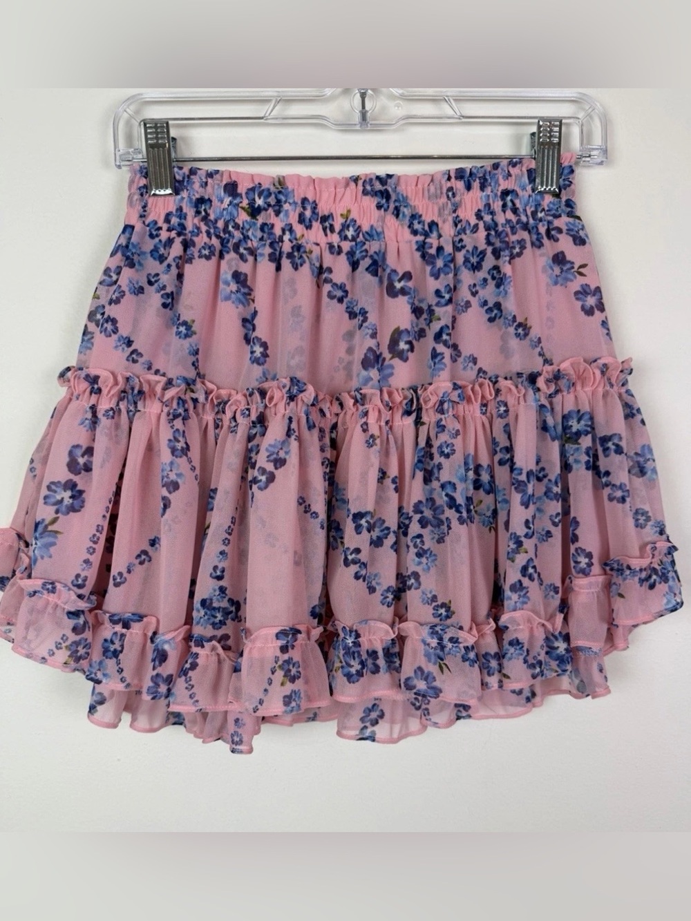 Misa Los Angeles Marion Skirt in Pink Floral Size XS